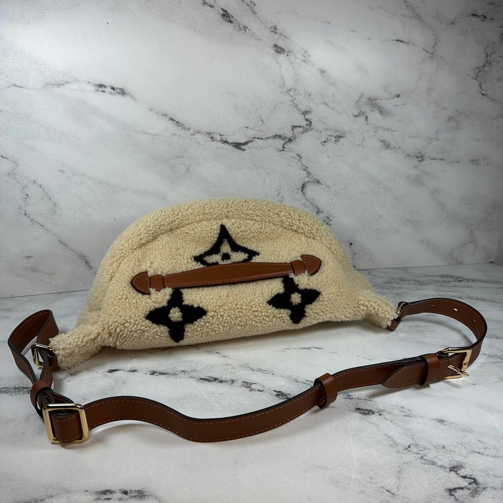 ❌❌ Louis Vuitton Teddy bumbag Monogram waist crossbody LV shearling fur bum bag - Picture 5 of 16